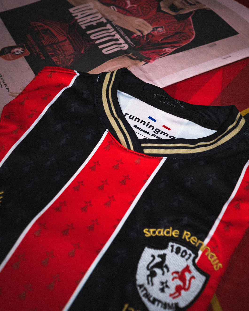 Maillot Collector NUMÉROTÉ 1901 Manches Courtes Col V - Edition limitée 120 ans